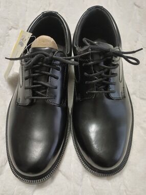 New Deer Stags Men's Black Leather Lace-Up Oxfords 11